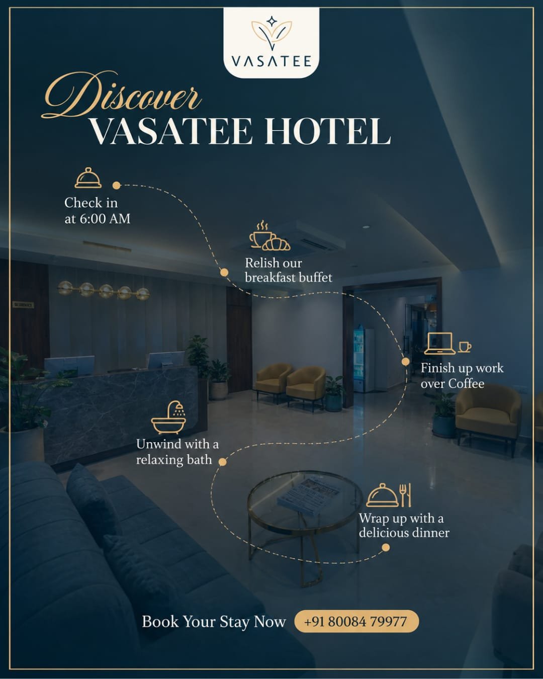 Vasatee Hotels social media creative one
